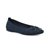 Sashay Ballet Flat Navy Fabric view