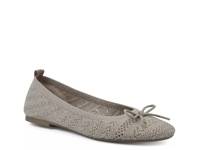 Sashay Ballet Flat Gold Fabric view