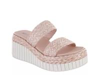 Zayla Platform Sandal Blush Raffia view