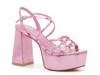 No Prob Platform Sandal Pink Metallic view