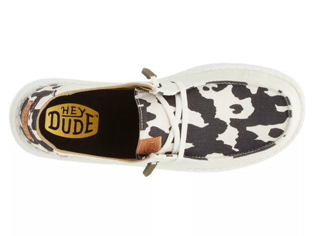 Heydude Wendy Funk Cow Shoe Department Hey Dudes HEYDUDE Wendy Animal Slip-On Women's