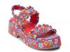 Jean Platform Sandal Red Floral Print view
