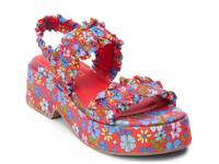 Jean Platform Sandal Red Floral Print view