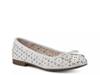 Bessa Ballet Flat Burnished White view