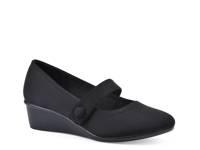 Brightly Wedge Pump Black view