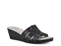 Candyce Wedge Sandal Burnished Black Synthetic view