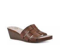 Candyce Wedge Sandal Burnished Tan Synthetic view