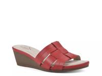 Candyce Wedge Sandal Burnished Red Synthetic view