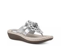 Cassia Wedge Sandal Silver Metallic Fabric view