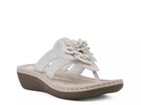 Cassia Wedge Sandal Smooth White view