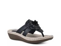 Cassia Wedge Sandal Smooth Navy view