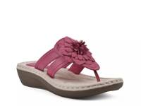 Cassia Wedge Sandal Fuchsia view