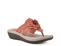 Cassia Wedge Sandal Smooth Orange view