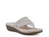 Comate Wedge Sandal White Faux Nubuck view