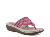 Comate Wedge Sandal Fuchsia Faux Nubuck view