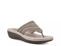 Comate Wedge Sandal Stone Fabric view