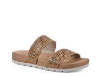 Thrilled Platform Sandal Burnished Natural Textile view