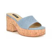 Boone Platform Sandal Blue view