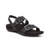 Reese Sandal Black Leather view
