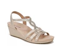Monaco Wedge Sandal Platino view