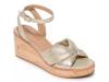 Kearny Wedge Sandal Champagne Suede view