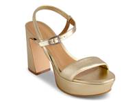 Ventura Platform Sandal Champagne Leather view