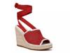 Sierra Wedge Sandal Red view