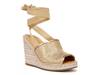 Sierra Wedge Sandal Gold view