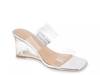 Lorie Wedge Sandal Clear/Silver view