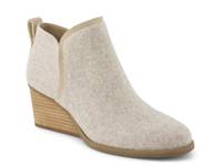 Kaia Wedge Bootie Taupe Textile view