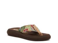 Spotlight Flip Flop Brown/Multicolor Tropical Print view
