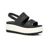 Water Vista Higher Platform Sandal Black view