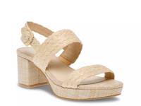 Presley Platform Sandal Beige Raffia view