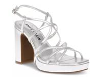Zora Platform Sandal Silver Metallic view
