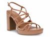 Zora Platform Sandal Tan view