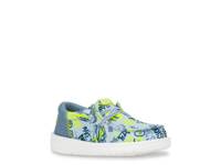 Wally Loafer - Kids' Slate Blue/Lime Green view