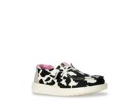 Wendy Cowgirl Sparkle Slip-On - Kids' Black/White Cow Print view