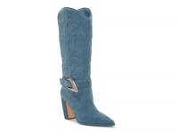 Biancaa Cowboy Boot Lagoon Blue Suede view