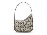 Tay Asymmetrical Shoulder Bag Grey/Brown Snake Print view