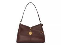 Maire Leather Shoulder Bag Dark Brown view