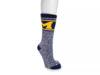 Game Day Unisex Heat Retainer Crew Socks Michigan view
