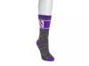 Game Day Unisex Heat Retainer Crew Socks Northwestern view