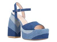 Imogen Platform Sandal Blue view
