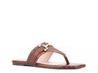 Saralyn Sandal Brown Croc Print view