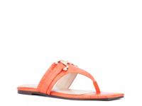 Saralyn Sandal Neon Orange Croc Print view