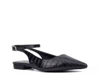 Bevelyn Flat Black Croc Print view