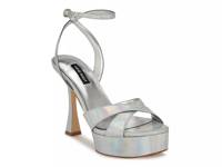 Jessie Platform Sandal Silver Metallic view