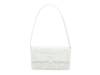 Floral Beaded Shoulder Bag White view