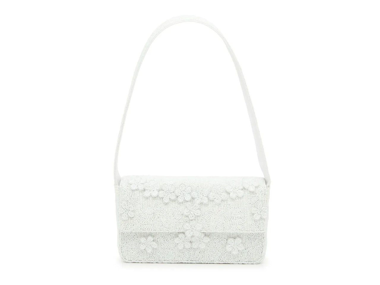 Floral Beaded Shoulder Bag