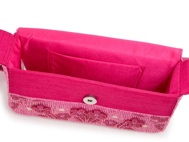 Floral Beaded Shoulder Bag